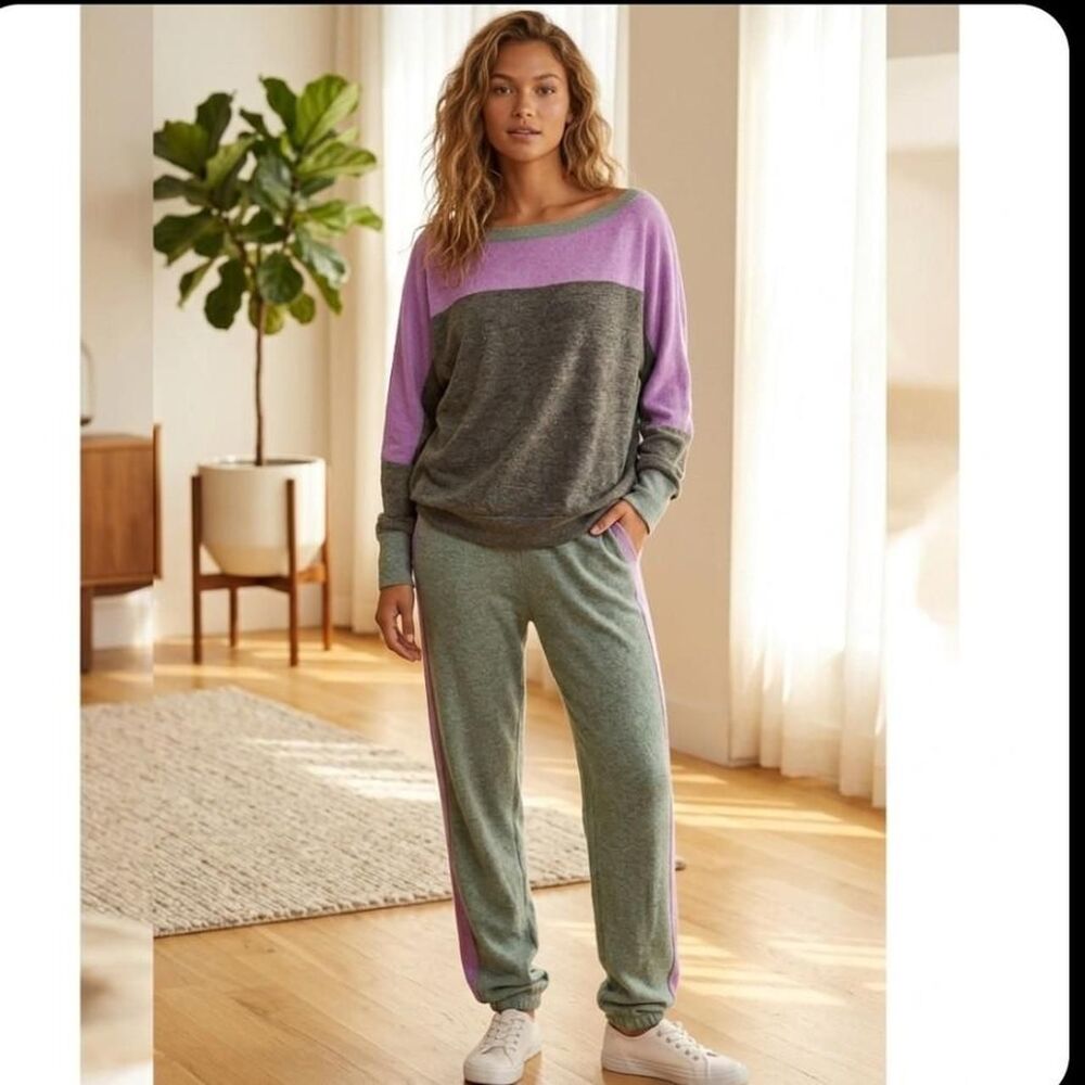Ragabond studio collaboration Free People Blue Monday Fleece Set  Valley Girl L